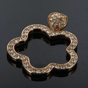 Vintage Swarovski Crystal Quatrafoil Enhancer/Pendant, no chain